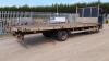 2007 IVECO EUROCARGO ML75E16 7.5t diesel 22ft rigid flat bed scaffold wagon (GN57 OBS) (V5 in office) (All hour and odometer readings are unverified and unwarranted) - 3