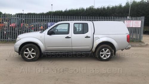 2006 NISSAN NAVARA double cab pick-up (YD06 POU) (Silver) (V5 in office) (All hour and odometer readings are unverified and unwarranted)