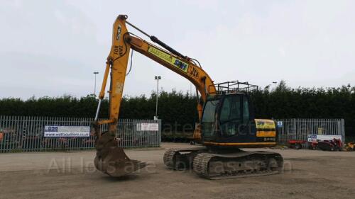 2004 JCB JS130 steel tracked excavator S/n: E1058128 with 2 buckets & Q/hitch (All hour and odometer readings are unverified and unwarranted)