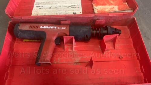 HILTI DX351 stud gun c/w case