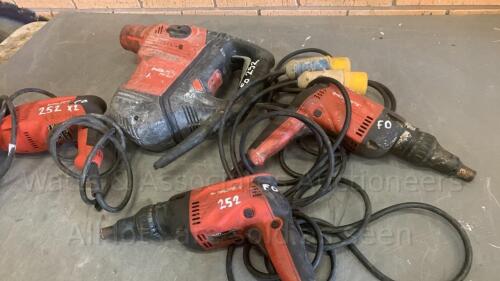 4 x HILTI power tools