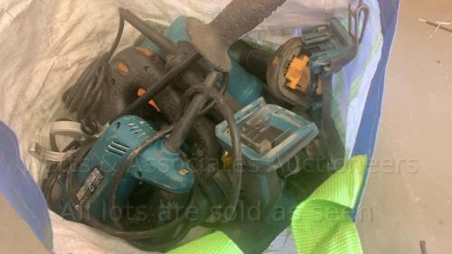 Bag of MAKITA power tools