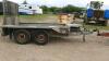 IFOR WILLIAMS GX84 2.6t twin axle plant trailer (s/n 731466) - 2