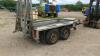 IFOR WILLIAMS GX84 2.6t twin axle plant trailer (s/n 731466) - 3