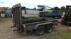 TAYLORS 3.5t twin axle plant trailer (s/n -H422) - 2