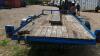 Twin axle plant trailer with ramps (blue) - 4