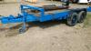 Twin axle plant trailer with ramps (blue) - 6