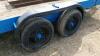 Twin axle plant trailer with ramps (blue) - 8