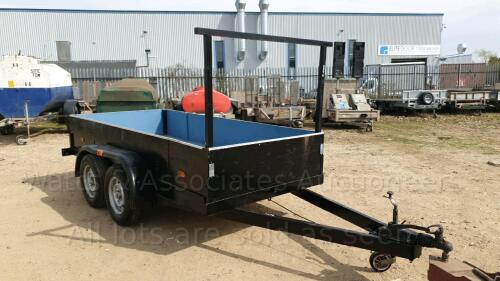 Twin axle car trailer (black)