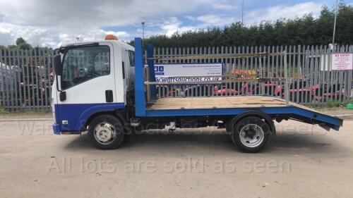 2012 ISUZU GRAFTER 150hp 11ft beavertail wagon (SF12 EJC) (White) (MoT 10th March 2023) (V5 & MoT in office) (All hour and odometer readings are unverified and unwarranted)