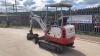 2015 TAKEUCHI TB216 rubber tracked excavator c/w 2 buckets, blade, piped & Q/Hitch (s/n 216003080) (All hour and odometer readings are unverified and unwarranted) - 3