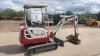 2015 TAKEUCHI TB216 rubber tracked excavator c/w 2 buckets, blade, piped & Q/Hitch (s/n 216003080) (All hour and odometer readings are unverified and unwarranted) - 5