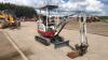 2015 TAKEUCHI TB216 rubber tracked excavator c/w 2 buckets, blade, piped & Q/Hitch (s/n 216003080) (All hour and odometer readings are unverified and unwarranted) - 13