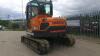 2012 DOOSAN DX80R rubber tracked excavator S/n: 50630 with blade, piped & Q/hitch (All hour and odometer readings are unverified and unwarranted) - 5