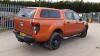 2015 FORD RANGER WILDTRAK 4x4 tdci 3.2l pick-up c/w full WILDTRAK spec, reversing camera, heated seats, bluetooth, stereo & phone system, hard top cover, black alloys & spare wheel (YF65 VCJ) (MoT 7th December 2022) (Orange) (V5 in office) (All hour and o - 4