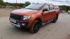 2015 FORD RANGER WILDTRAK 4x4 tdci 3.2l pick-up c/w full WILDTRAK spec, reversing camera, heated seats, bluetooth, stereo & phone system, hard top cover, black alloys & spare wheel (YF65 VCJ) (MoT 7th December 2022) (Orange) (V5 in office) (All hour and o - 8