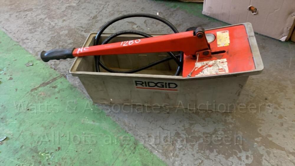 RIDGID 1450 pressure tester | Day 2 Carlton Timed Sale (Main building ...