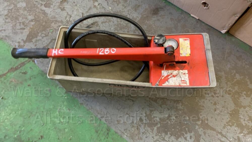 RIDGID 1450 pressure tester | Day 2 Carlton Timed Sale (Main building ...