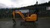 2008 JCB 8008 rubber tracked excavator S/n: 1240023 with bucket, blade, piped & expanding tracks (All hour and odometer readings are unverified and unwarranted) - 2