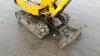 2008 JCB 8008 rubber tracked excavator S/n: 1240023 with bucket, blade, piped & expanding tracks (All hour and odometer readings are unverified and unwarranted) - 8