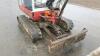 2009 TAKEUCHI TB016 rubber tracked excavator S/n: 11619202 with bucket, blade, piped, Q/Hitch & expanding tracks (All hour and odometer readings are unverified and unwarranted) - 9