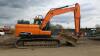 2016 DOOSAN DX140LC-5 steel tracked excavator (s/n KG0001281) with 3 buckets, piped & Q/hitch (All hour and odometer readings are unverified and unwarranted) - 7