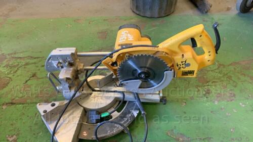 DEWALT DW707 240v sliding mitre saw