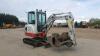 2018 TAKEUCHI TB225 rubber tracked excavator S/n: 12250088 with 3 buckets, blade, piped & expanding tracks (All hour and odometer readings are unverified and unwarranted) - 7