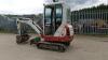 2018 TAKEUCHI TB216 rubber tracked excavator S/n: 216010619 with 3 buckets, blade, piped, cab & expanding tracks (All hour and odometer readings are unverified and unwarranted) - 3