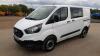 2019 FORD TRANSIT CUSTOM 300 combi 6 seater van (YT69 UAG) (White) (MoT 8th September 2022) (V5 & spare key in office) (All hour and odometer readings are unverified and unwarranted) - 7