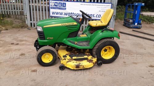 2006 JOHN DEERE X740 diesel hydrostatic 5ft mower c/w aux hydraulics S/n:010939