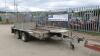 IFOR WILLIAMS GX106 3.5t twin axle plant trailer S/n: J0752091