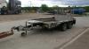 IFOR WILLIAMS GX106 3.5t twin axle plant trailer S/n: J0752091 - 8