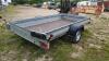 INDESPENSION 10' x 5'5'' tilt bed ground maintenance trailer c/w drop down ramp, 1300kg gross weight, approx 900kg payload, LED lights (s/n S000357) - 3