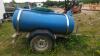 TRAILER ENGINEERING fast tow water bowser (blue) (19354) - 2