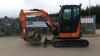 2018 HITACHI ZAXIS 33U rubber tracked excavator c/w 3 x buckets, blade, piped & Q/hitch(s/n HCMADB50A00037556) (All hour and odometer readings are unverified and unwarranted) - 2