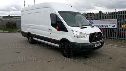 2014 FORD TRANSIT 350 van (YM14 CVT) (White) (MoT 15th February 2023) (V5 & other history in office) (All hour and odometer readings are unverified and unwarranted)