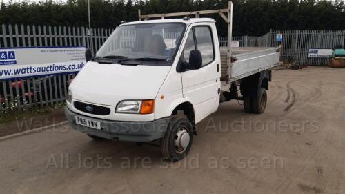 1996 FORD TRANSIT COUNTY 4x4 tipper (P881 YWN) (White) (MoT 6th July 2022) (No Vat!) (V5, Old MoT & various history/booklet in office) (All hour and odometer readings are unverified and unwarranted)