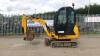 2015 JCB 801.8 rubber tracked excavator S/n: P02334857 with 3 buckets, blade, piped, cab, expanding tracks & Q/hitch (All hour and odometer readings are unverified and unwarranted) - 2