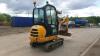 2015 JCB 801.8 rubber tracked excavator S/n: P02334857 with 3 buckets, blade, piped, cab, expanding tracks & Q/hitch (All hour and odometer readings are unverified and unwarranted) - 5