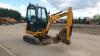 2015 JCB 801.8 rubber tracked excavator S/n: P02334857 with 3 buckets, blade, piped, cab, expanding tracks & Q/hitch (All hour and odometer readings are unverified and unwarranted) - 6