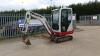 2016 TAKEUCHI TB016 rubber tracked excavator S/n: 216004939 with bucket, blade, piped, cab & expanding tracks (All hour and odometer readings are unverified and unwarranted)