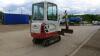 2016 TAKEUCHI TB016 rubber tracked excavator S/n: 216004939 with bucket, blade, piped, cab & expanding tracks (All hour and odometer readings are unverified and unwarranted) - 5