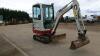 2016 TAKEUCHI TB016 rubber tracked excavator S/n: 216004939 with bucket, blade, piped, cab & expanding tracks (All hour and odometer readings are unverified and unwarranted) - 6