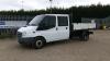 2010 FORD TRANSIT Crew cab tipper (ND10 EUV) (White) (MoT 17th March 2023) (V5 in office) (VOSA mileage discrepancy) (All hour and odometer readings are unverified and unwarranted)