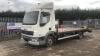 2007 DAF LF45 4 x 2 plant/beavertail wagon c/w recovery winch fitted (BU56 FPA) (White) (MoT 31st January 2023) (V5, MoT, spare key & other history in office) (All hour and odometer readings are unverified and unwarranted)