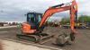 2019 KUBOTA U55-4 steel tracked excavator with 3 x buckets, blade, duel pipes & Q/Hitch (s/n J01W81826) (All hour and odometer readings are unverified and unwarranted) - 6