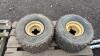 2 x wheels & tyres to suit compact tractor