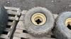 2 x wheels & tyres to suit compact tractor - 2