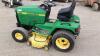 JOHN DEERE 455 22hp 3 cylinder diesel hydrostatic tractor c/w 48'' mid mount mower, rear discharge (s/n MOO455B020121) - 8